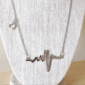 Boutique | EKG Heartbeat Pendant Necklace